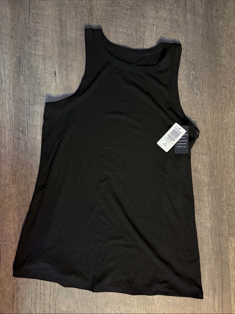 Torrid Classic Black Ribbed Tank Top NWT